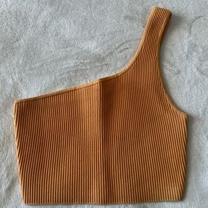 Babaton Sculpt Knit One Shoulder Tank Top